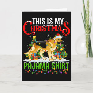Das ist mein Weihnachts-Pyjama-Shirt Deutscher Sch Karte