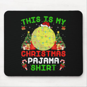 Das ist mein Weihnachts-Pyjama-Shirt Field Hockey Mousepad