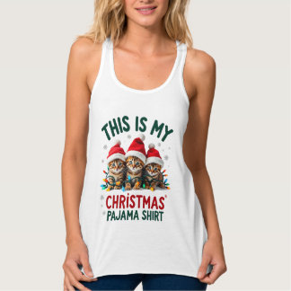 Das ist mein Weihnachts-Pyjama-Shirt Katzenliebhab Tank Top