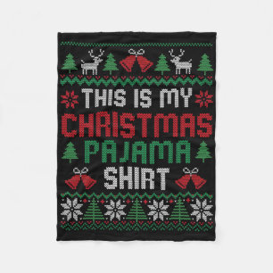 Das ist mein Weihnachts-Pyjama-Shirt Lustige Xmas- Fleecedecke