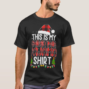 Das ist mein Weihnachts-Pyjama-Shirt Lustiger Hut T-Shirt