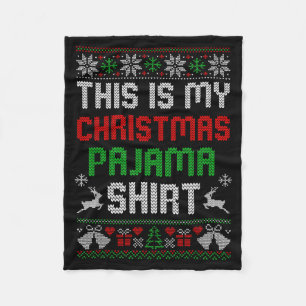 Das ist mein Weihnachts-Pyjama-Shirt Lustiges Xmas Fleecedecke