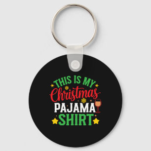 Das ist mein Weihnachts-Pyjama-Shirt Lustiges Xmas Schlüsselanhänger