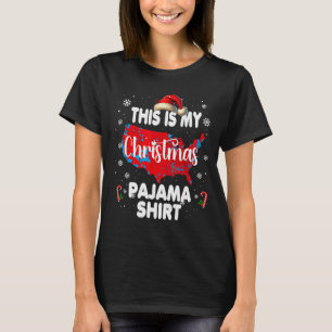 Das ist mein Weihnachts-Pyjama-Shirt Roter Wahlkar T-Shirt