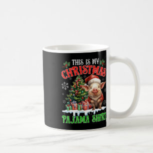 Das ist mein Weihnachts-Pyjama-Shirt Santa Schwein Kaffeetasse