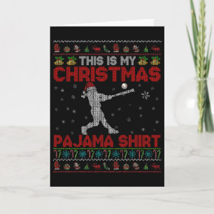 Das ist mein Weihnachts-Pyjama-Shirt Santa Softll Karte