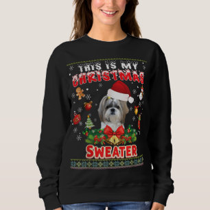 Das ist mein Weihnachts-Sweater Shih Tzu Dog Ugly Sweatshirt