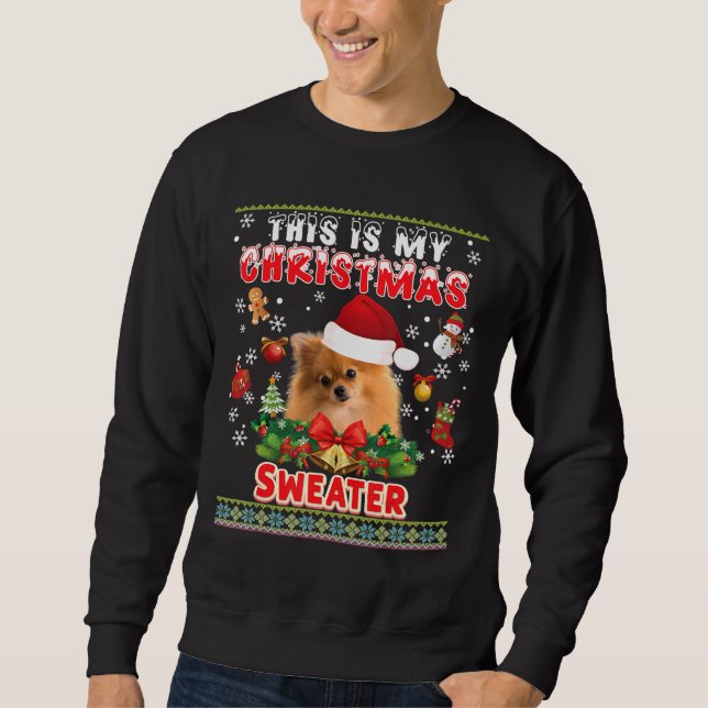 Das ist mein Weihnachts-Sweater-Spitz, der mich hä Sweatshirt (Vorderseite)