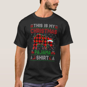 Das ist mein Weihnachtsbänder Pajama Xmas Lights T-Shirt