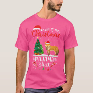 Das ist mein Weihnachtsbaum Light Xmas Fox T-Shirt