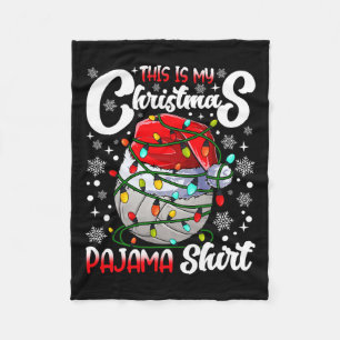 Das ist mein Weihnachtsbaum Pajama Volleyball Weih Fleecedecke