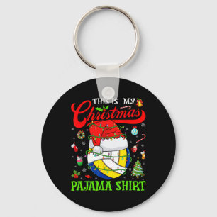 Das ist mein Weihnachtsbaum Pajama Volleyball Weih Schlüsselanhänger