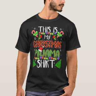 Das ist mein Weihnachtsbaum Pajama Weihnachtsbaum  T-Shirt