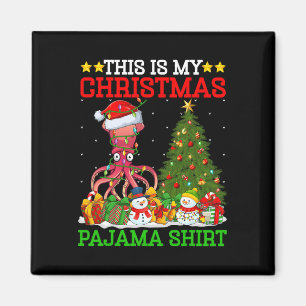 Das ist mein Weihnachtsbaum Pajamas Lights Tintenf Magnet