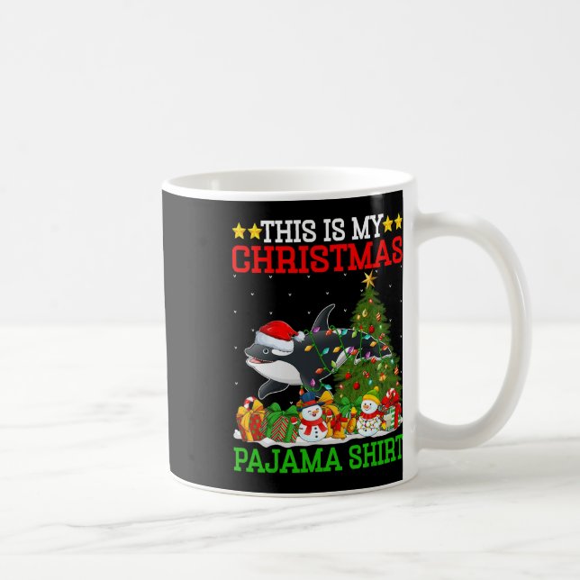 Das ist mein Weihnachtsbaum Pajamas Orca Lighting  Kaffeetasse (Rechts)