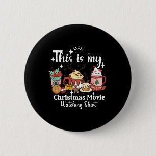 Das ist mein Weihnachtsfilm-Anschauen-Shirt Famili Button