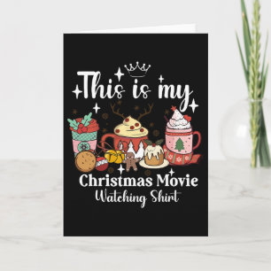 Das ist mein Weihnachtsfilm-Anschauen-Shirt Famili Karte