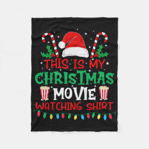 Das ist mein Weihnachtsfilm-Anschauen-Shirt - Lust Fleecedecke