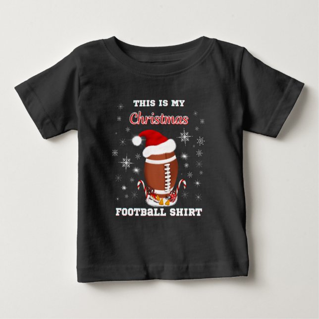 Das ist mein Weihnachtsfußball-Shirt mit Snacks Baby T-shirt (Vorderseite)