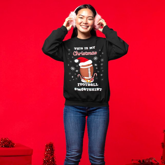 Das ist mein Weihnachtsfußball-Shirt mit Snacks Sweatshirt (Von Creator hochgeladen)