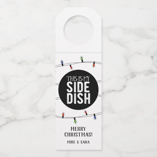 Das ist mein Weihnachtsgeschenk Flaschenanhänger (Vorderseite)