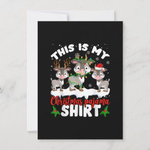 Das ist mein Weihnachtsgeschenk für Pajama Santa G Einladung