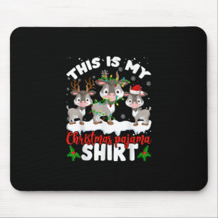 Das ist mein Weihnachtsgeschenk für Pajama Santa G Mousepad