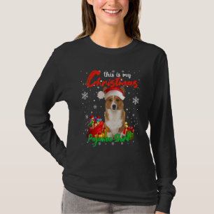 Das ist mein Weihnachtshund Pajama Corgi Santa Xma T-Shirt