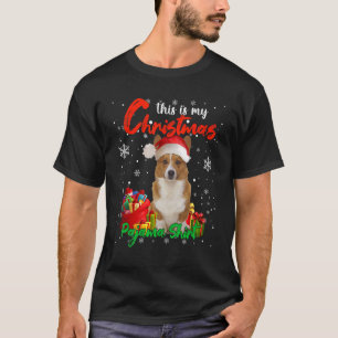 Das ist mein Weihnachtshund Pajama Corgi Santa Xma T-Shirt