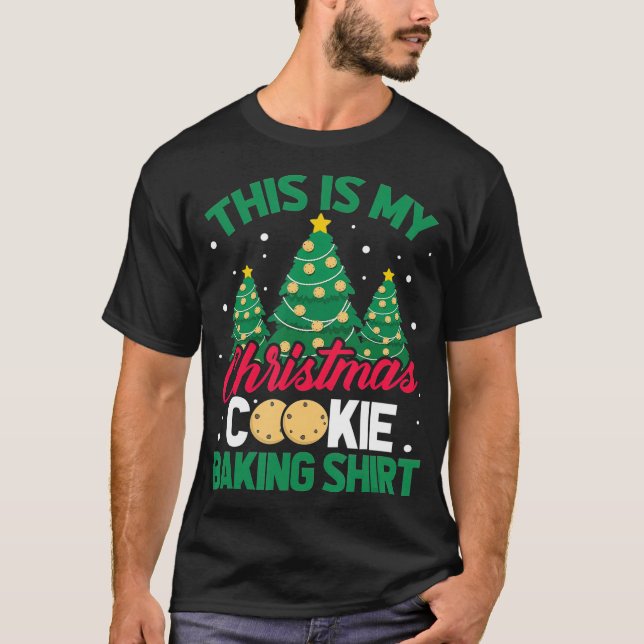 Das ist mein Weihnachtskeks, der Weihnachtsbaum ba T-Shirt (Vorderseite)