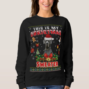 Das ist mein Weihnachtskrüger Großer Däne Hund Ugl Sweatshirt