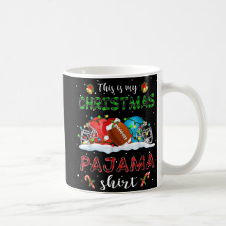 Das ist mein Weihnachtslicht Pajama Football Xmas Kaffeetasse