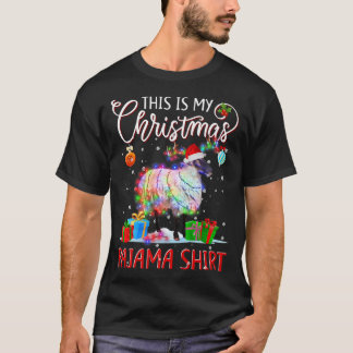 Das ist mein Weihnachtslicht Pajama Sheep T-Shirt