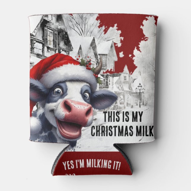 Das ist mein Weihnachtsmilch-Bier Dosenkühler (Vorderseite)