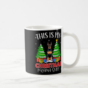 Das ist mein Weihnachtspajama Doberman Pinscher Do Kaffeetasse