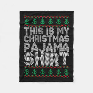 Das ist mein Weihnachtspajama Funny Xmas Pjs Men W Fleecedecke