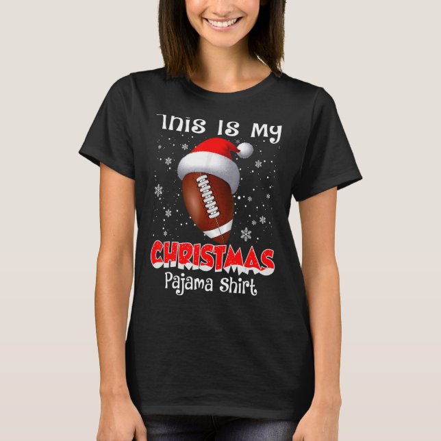 Das ist mein Weihnachtspajama für Fußball T-Shirt (Vorderseite)