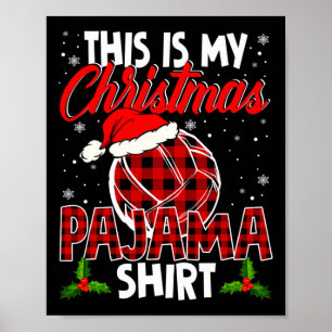 Das ist mein Weihnachtspajama Niedlich Santa Karie Poster