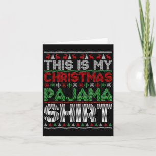 Das ist mein Weihnachtspajama Shirt Funny Xmas Men Karte