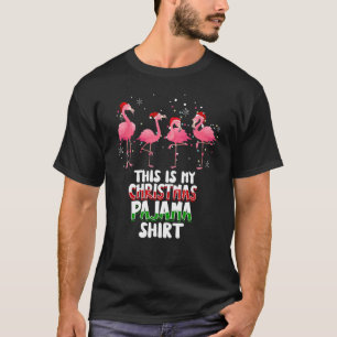 Das ist mein Weihnachtspyjama Flamingo Weihnachtsb T-Shirt