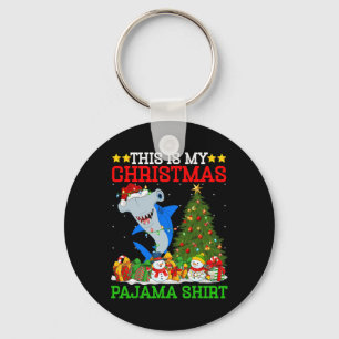 Das ist mein Weihnachtspyjama Hammerhai Chri Schlüsselanhänger