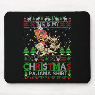 Das ist mein Weihnachtspyjama-Shirt Bartagame S Mousepad