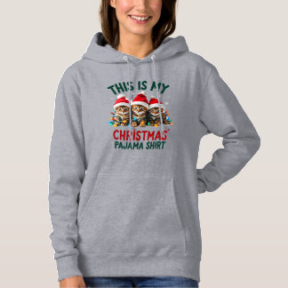 Das ist mein Weihnachtspyjama-Shirt Katzenliebhabe Hoodie
