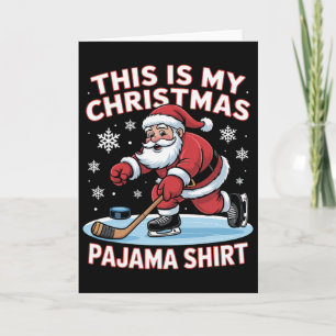 Das ist mein Weihnachtspyjama-Shirt Lustiger Weihn Karte