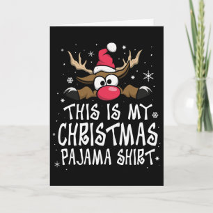 Das ist mein Weihnachtspyjama-Shirt Lustiges Weihn Karte