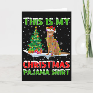 Das ist mein Weihnachtspyjama-Shirt Weihnachten  Karte