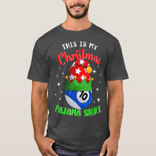 Das ist mein Weihnachtsspiel Pajama 10 Ball Billia T-Shirt