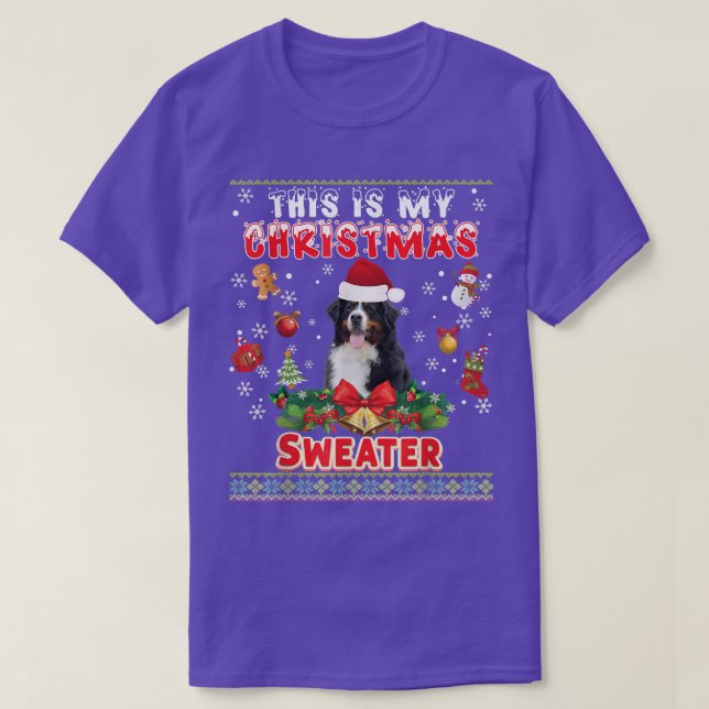 Das ist mein Weihnachtssüßer Bernese Mountain Dog T-Shirt (Design vorne)