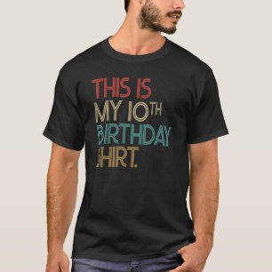 Das ist mein zehnter Geburtstag T-Shirt