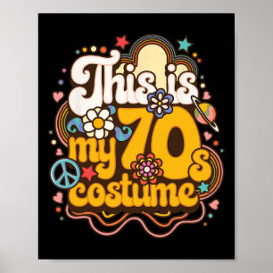 Das ist meine 70er Costume Theme Party Hippie Retr Poster